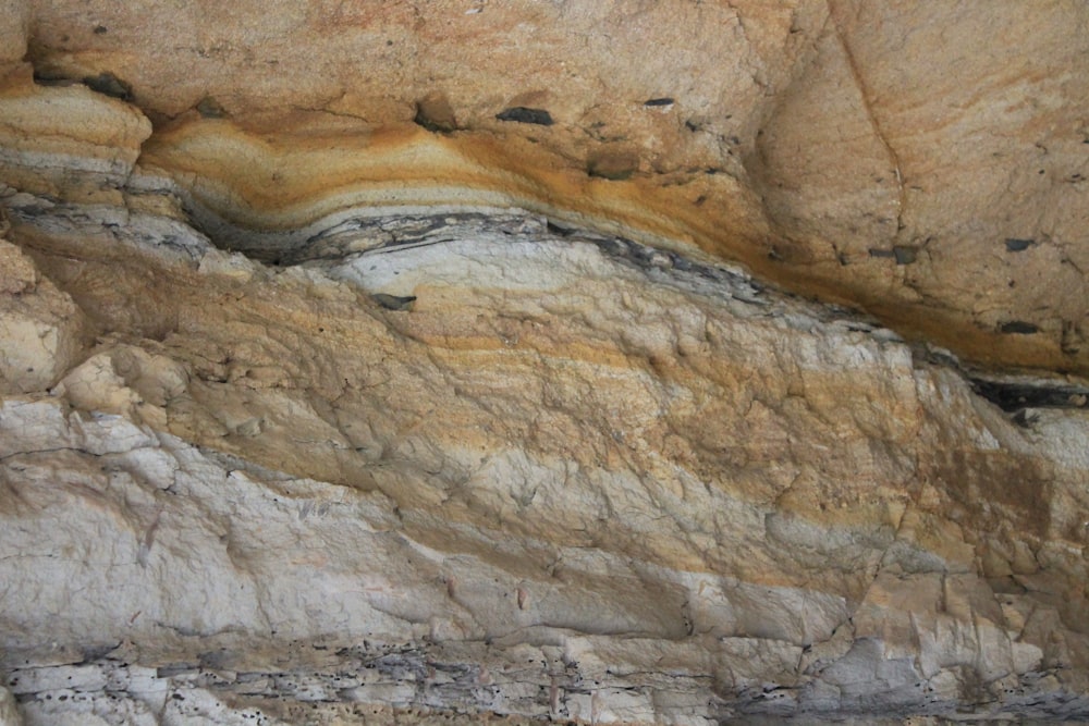 brown and gray rock formation