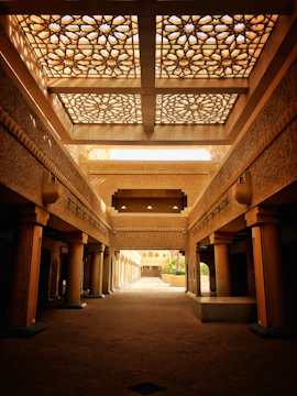 brown and white concrete building
