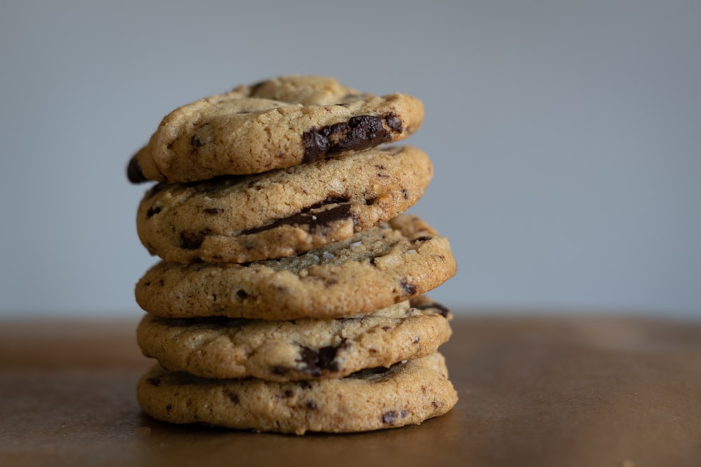 brown cookies on brown wooden table