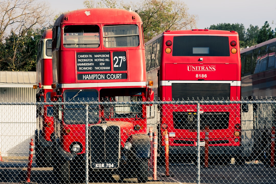 red and gray metal train