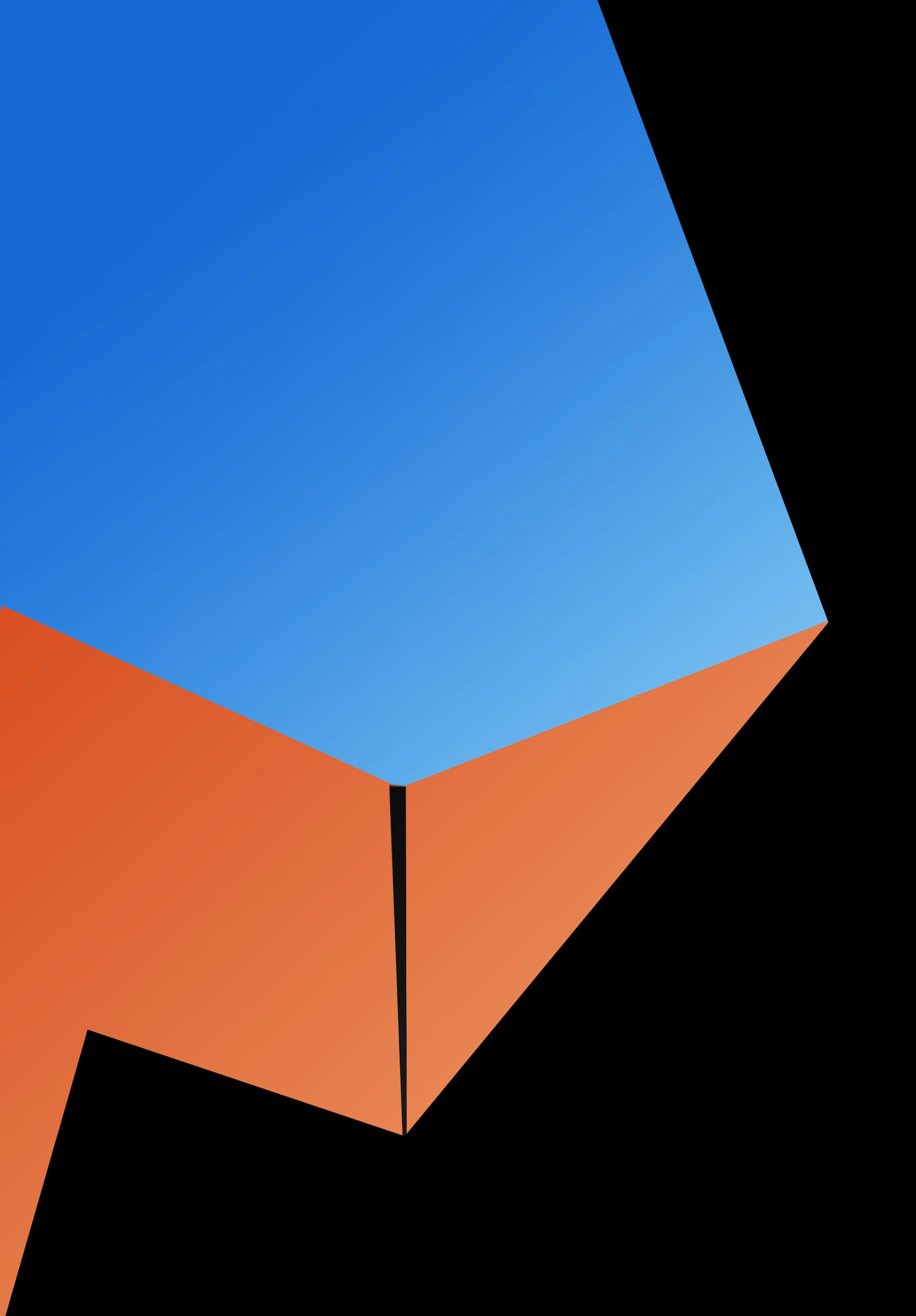 brown and blue house illustration