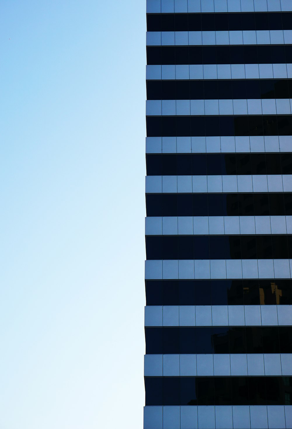 black and white concrete building