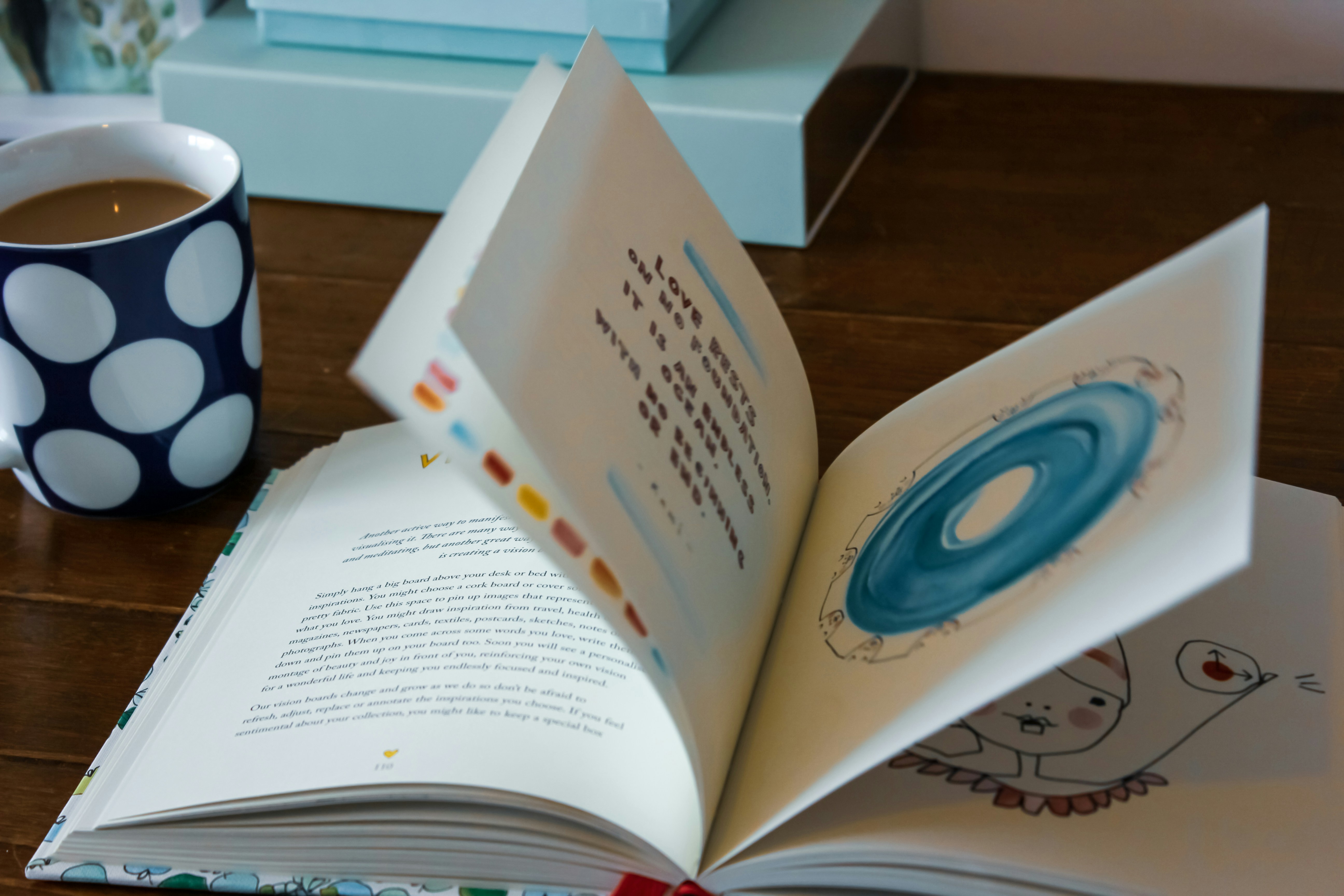 white book page on brown wooden table