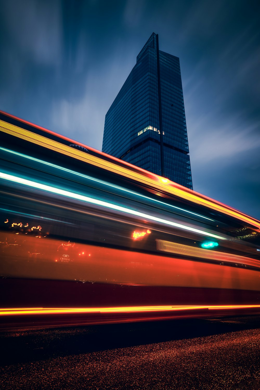 time lapse photography of city skyline during night time