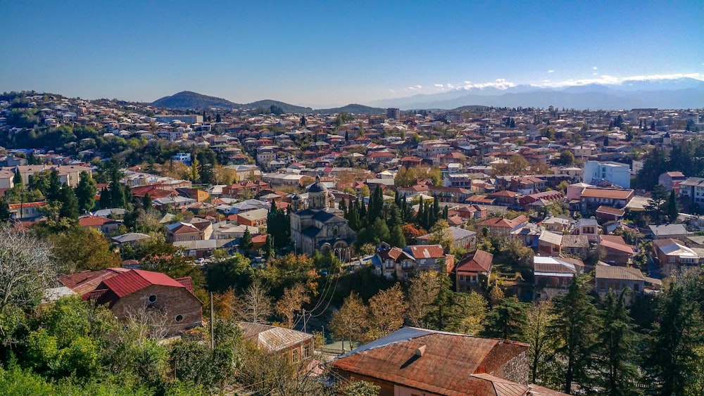 aerial view of city during daytime