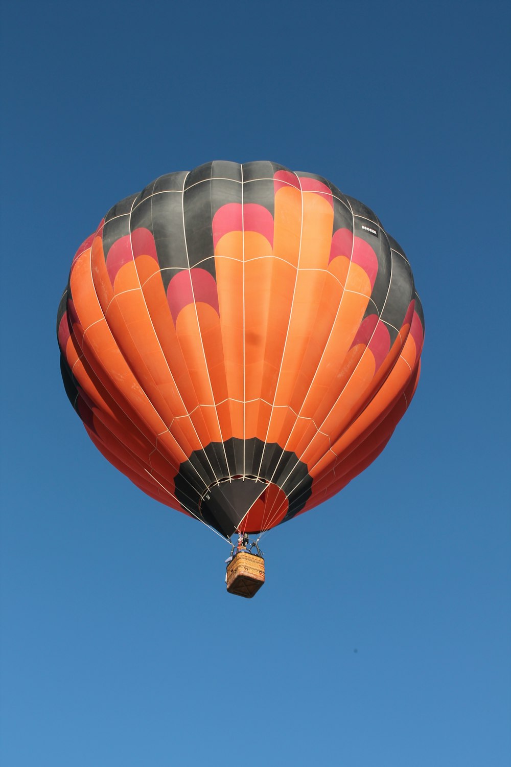 red blue and yellow hot air balloon