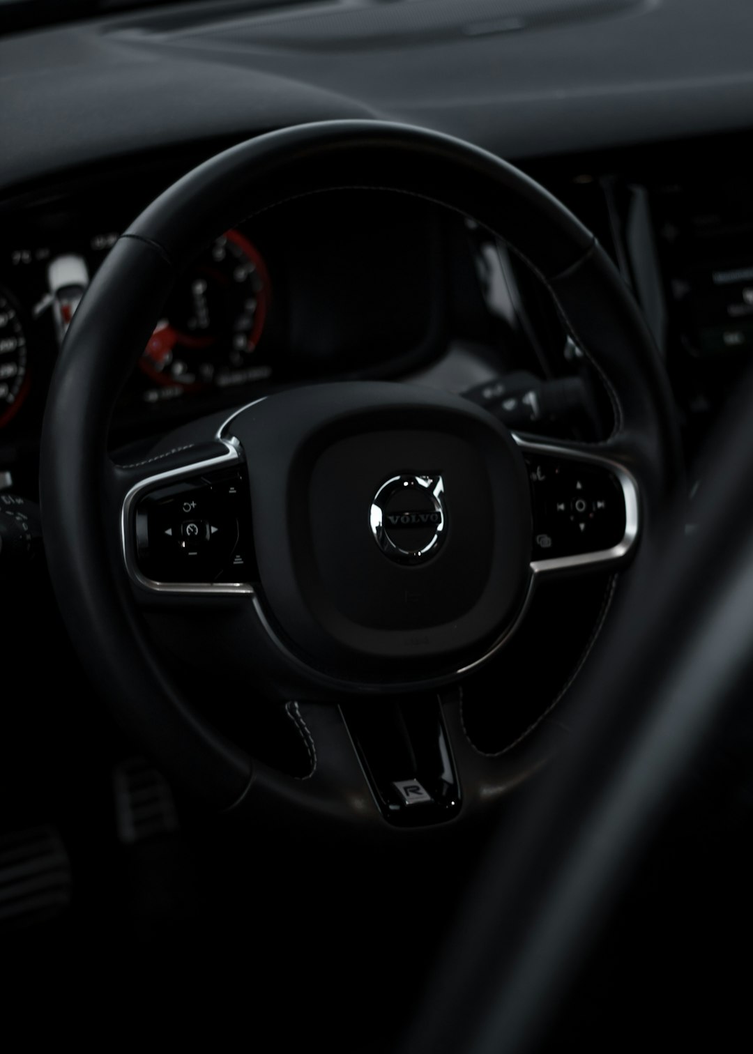 black bmw car steering wheel