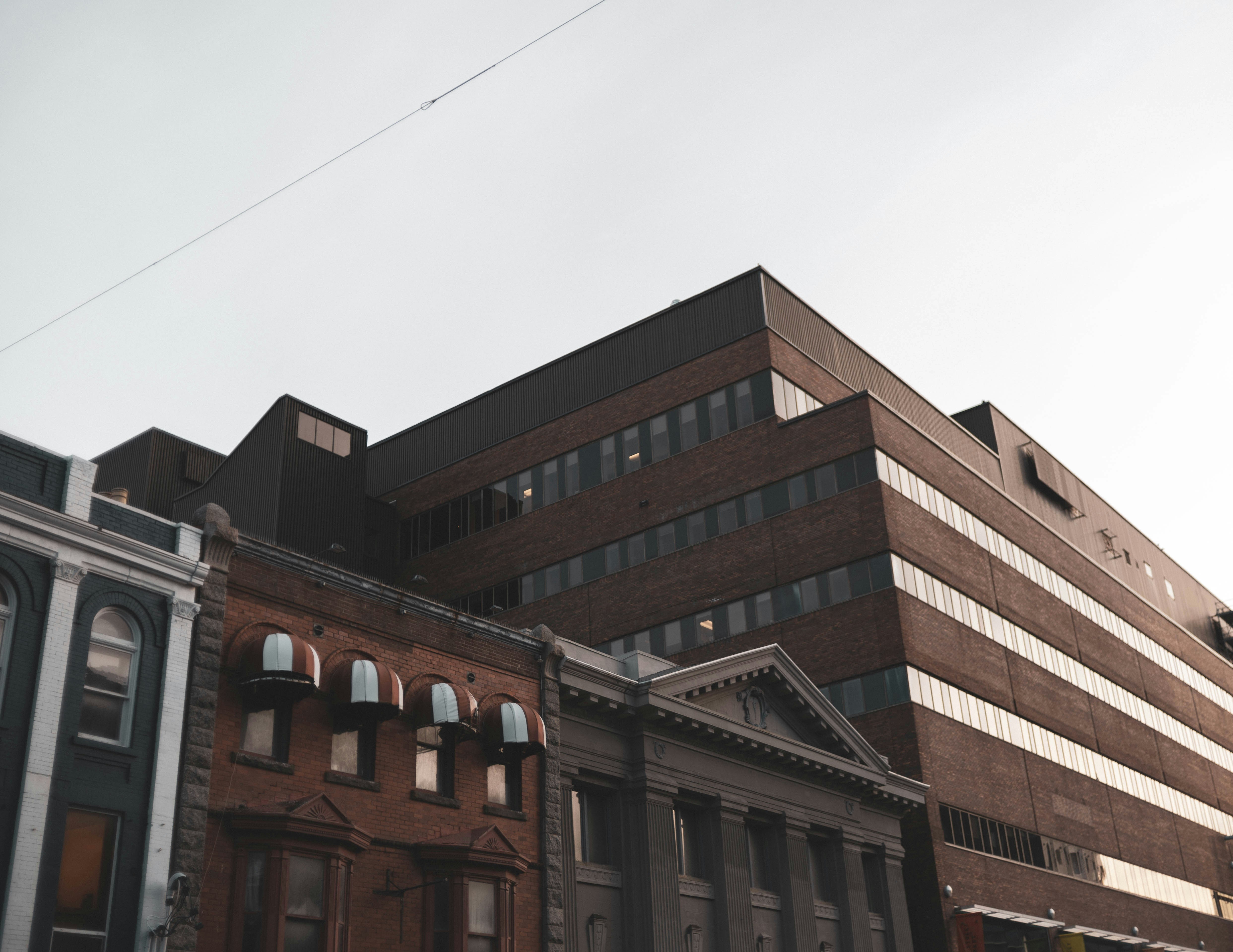 Brick buildings old and new