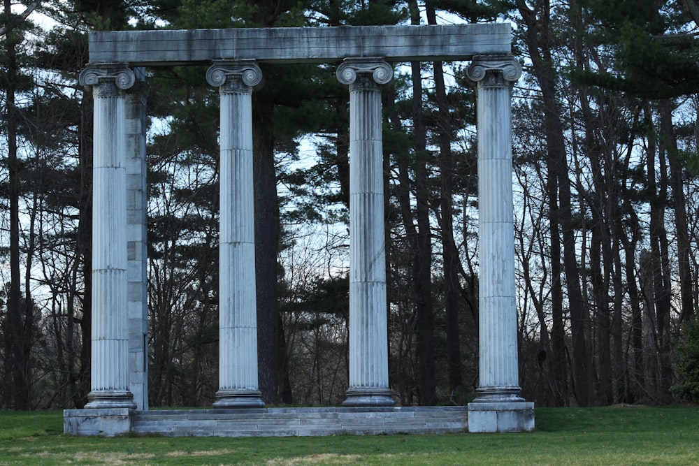 gray concrete pillars during daytime