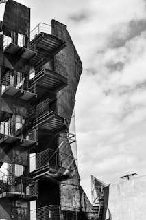 An image showing a sturdy metal staircase installed in a modern home setting.