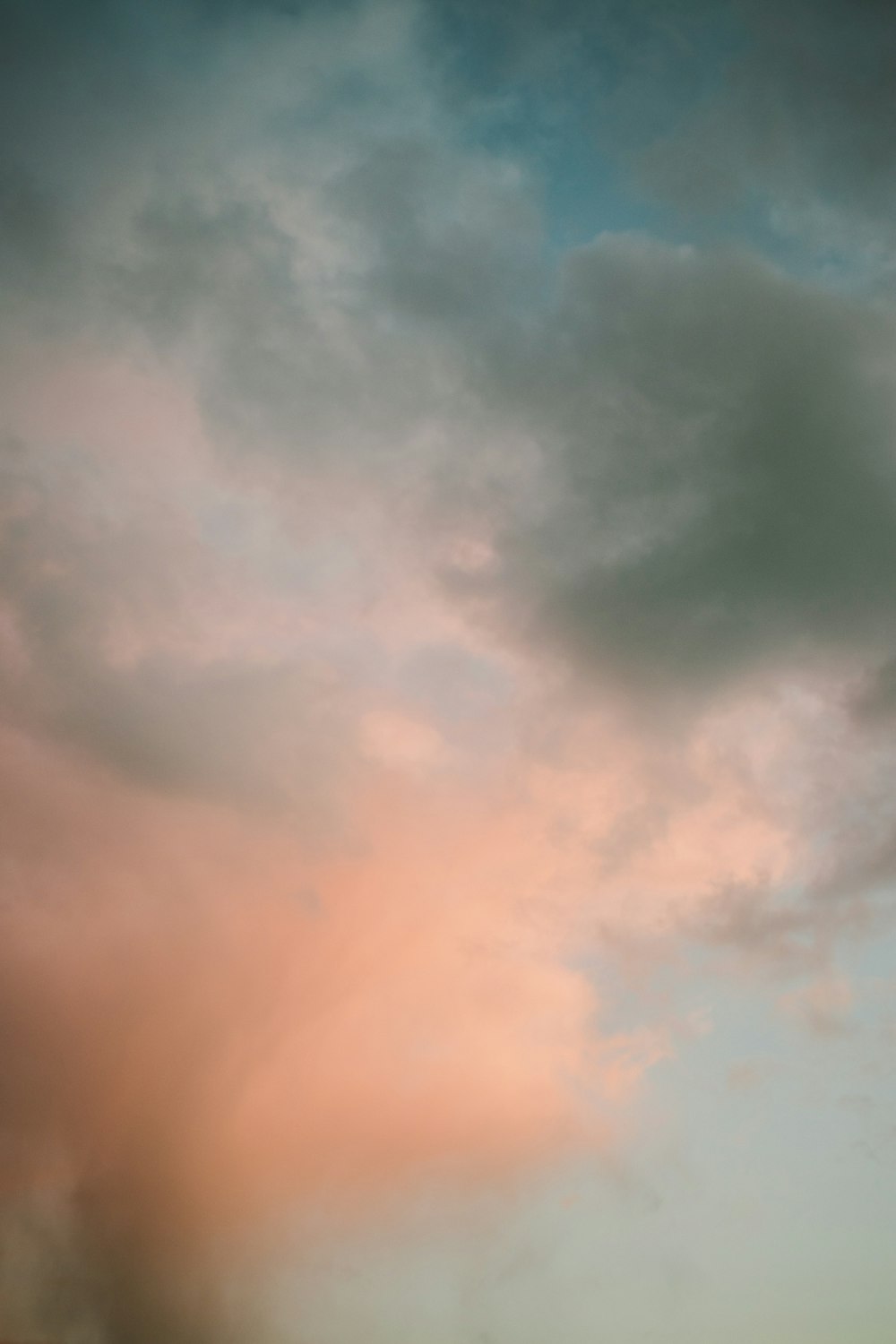 white clouds and blue sky