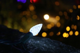 A close-up of energy-efficient LED lights in use.