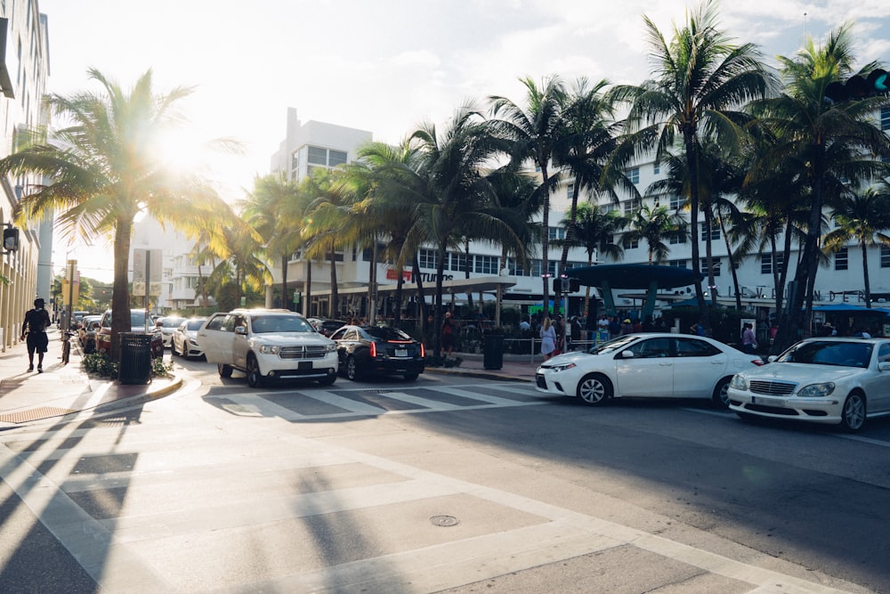 cars parked on the side of the road during daytime