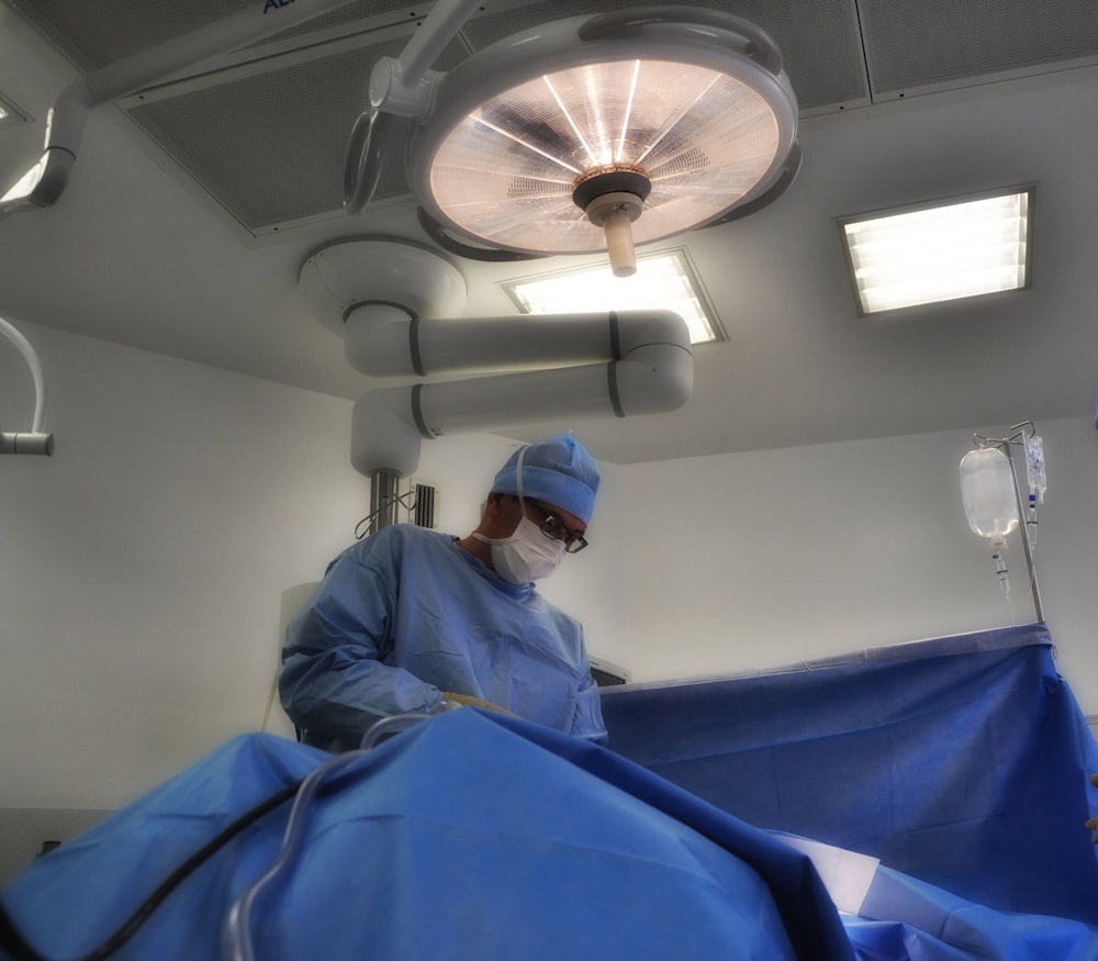 man in white medical scrub suit