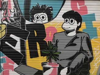 A vibrant digital artwork blending Pixar-style characters with bold black cultural motifs and uplifting symbols.