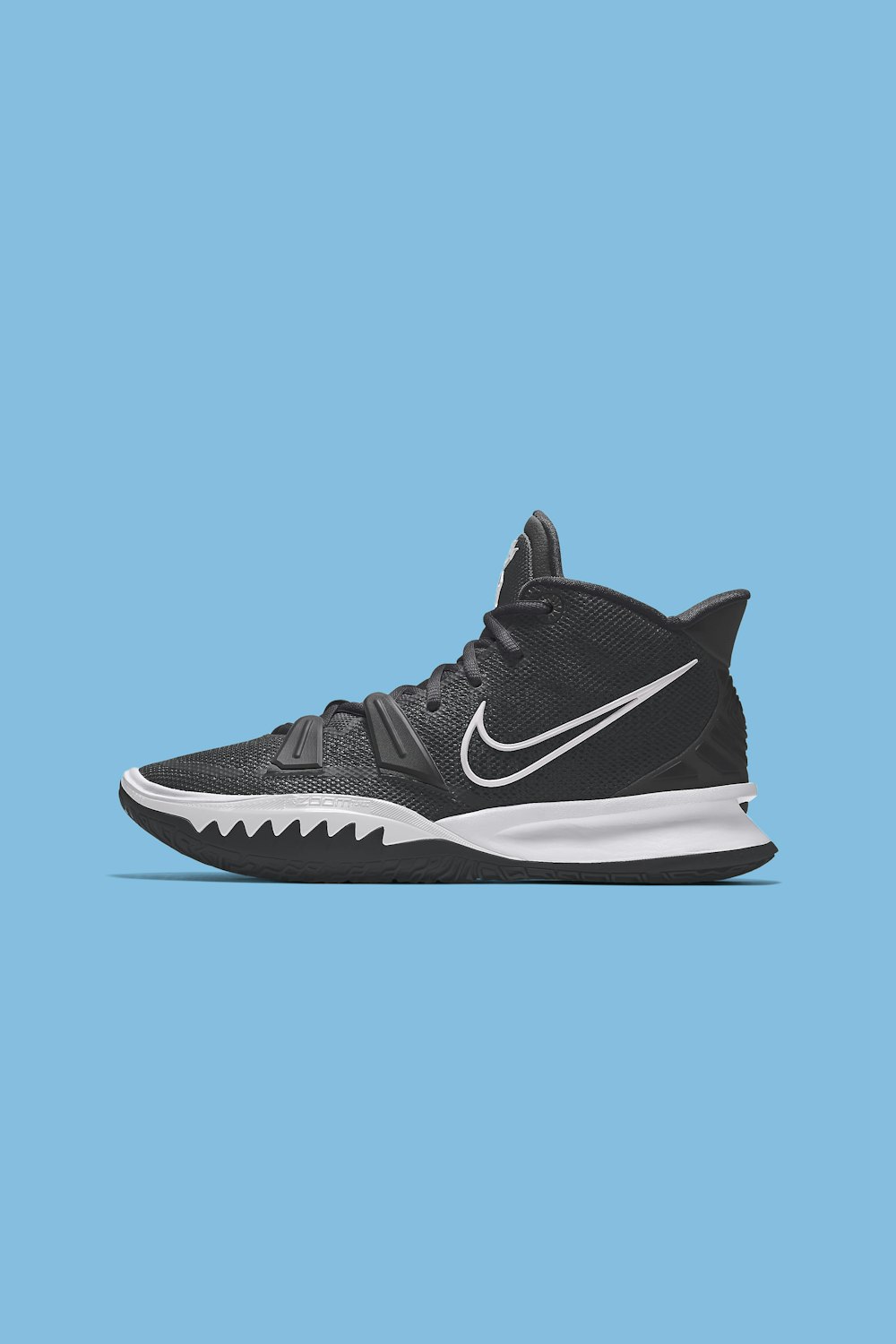 black and white nike athletic shoes