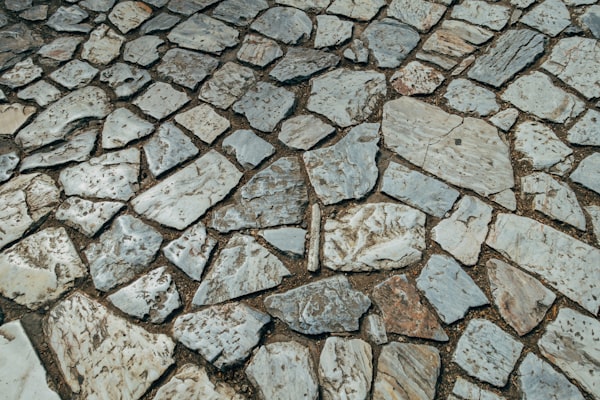 Stone patio hardscaping