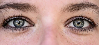 persons face in close up