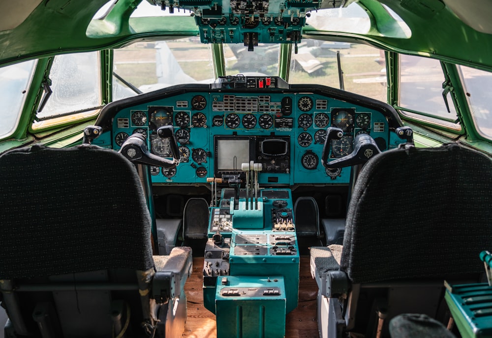 black and green steering wheel