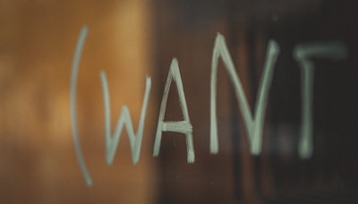 white letters on brown wooden table