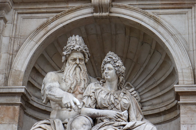 Angel statue evoking eternal love