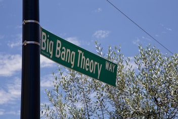 green and white street sign