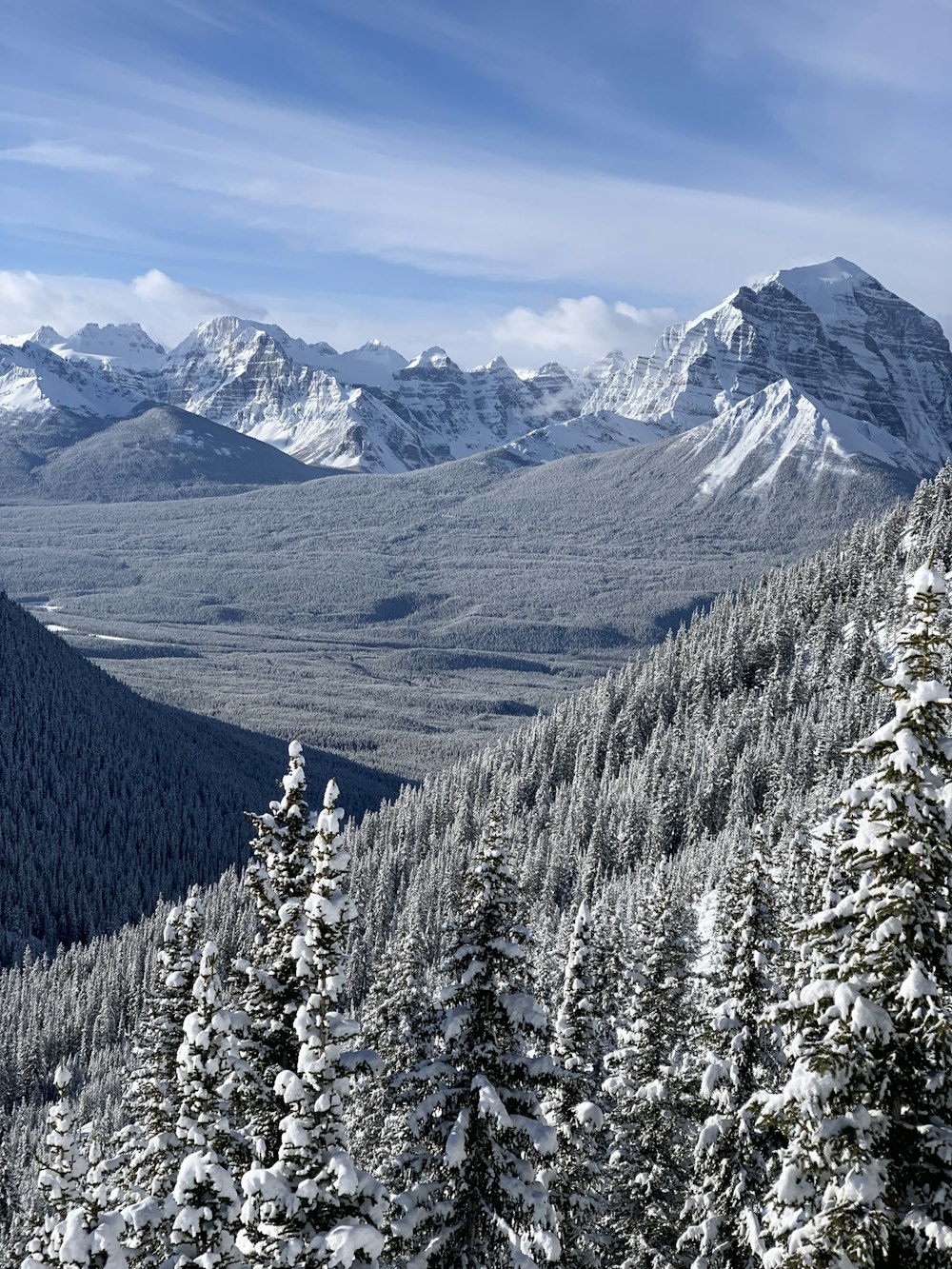 snow covered mountain during daytime