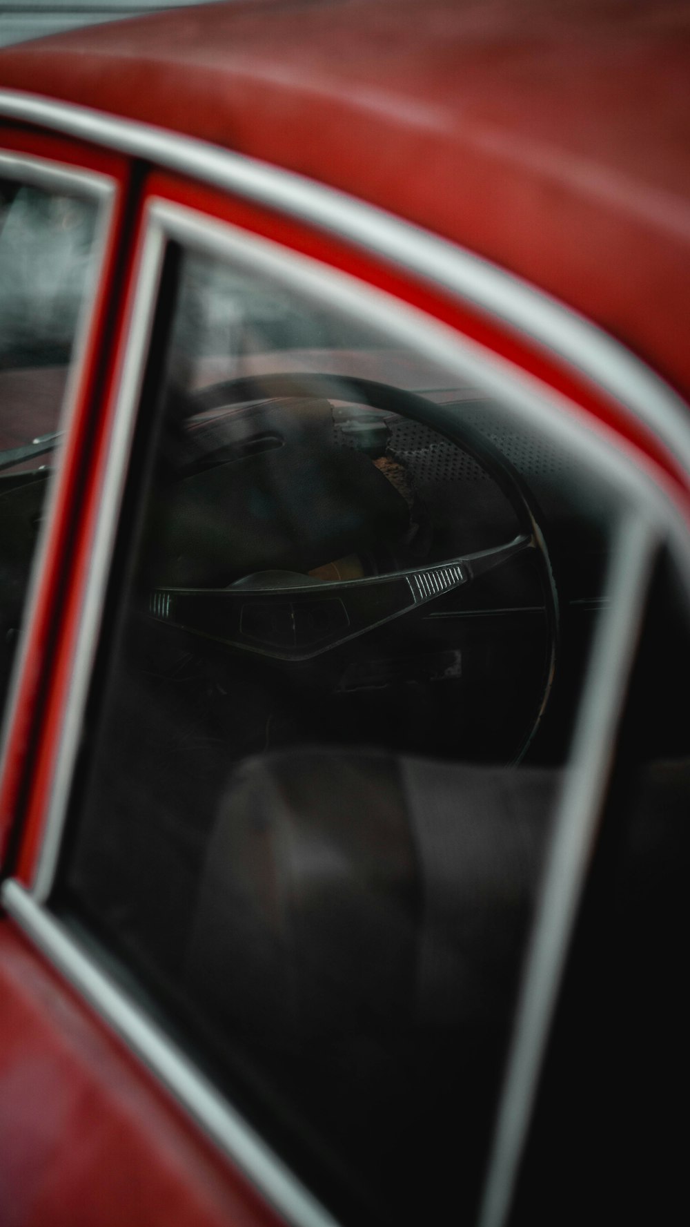 schwarz-rote Autotür