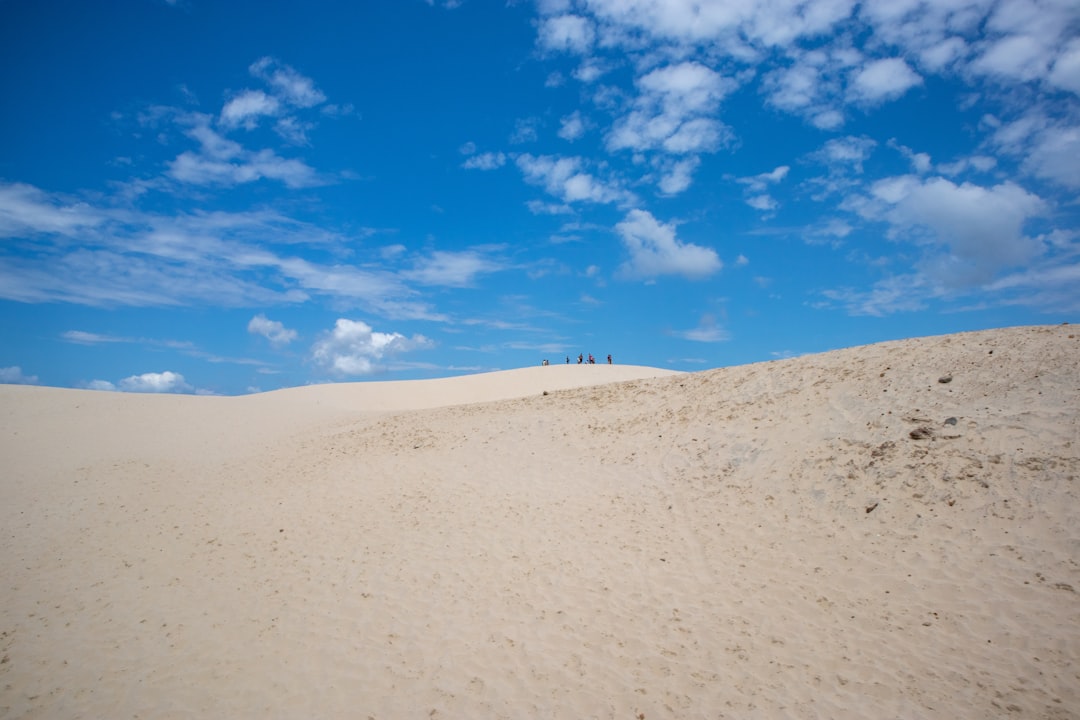 people walking on sand under blue sky during daytime