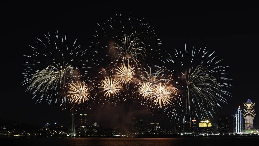 fireworks display during night time