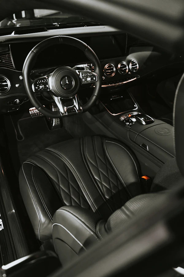 Clean car interior