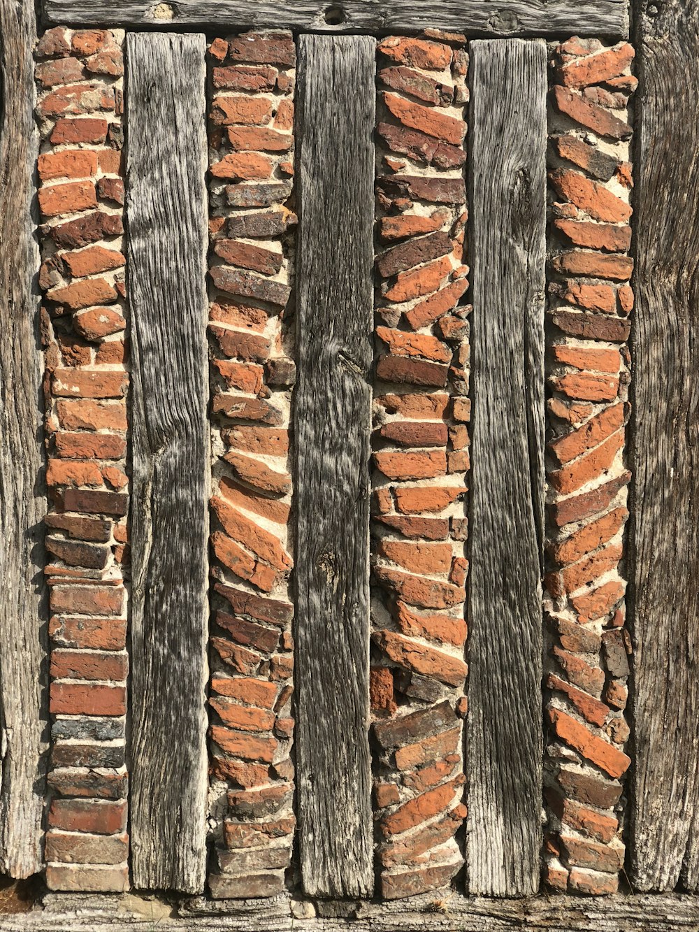 brown and black brick wall