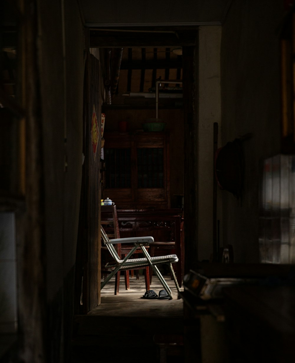 brown wooden door near brown wooden staircase