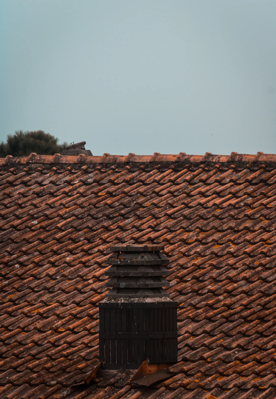 Storm-damaged shingle roof close-up