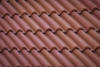 brown roof tiles in close up photography