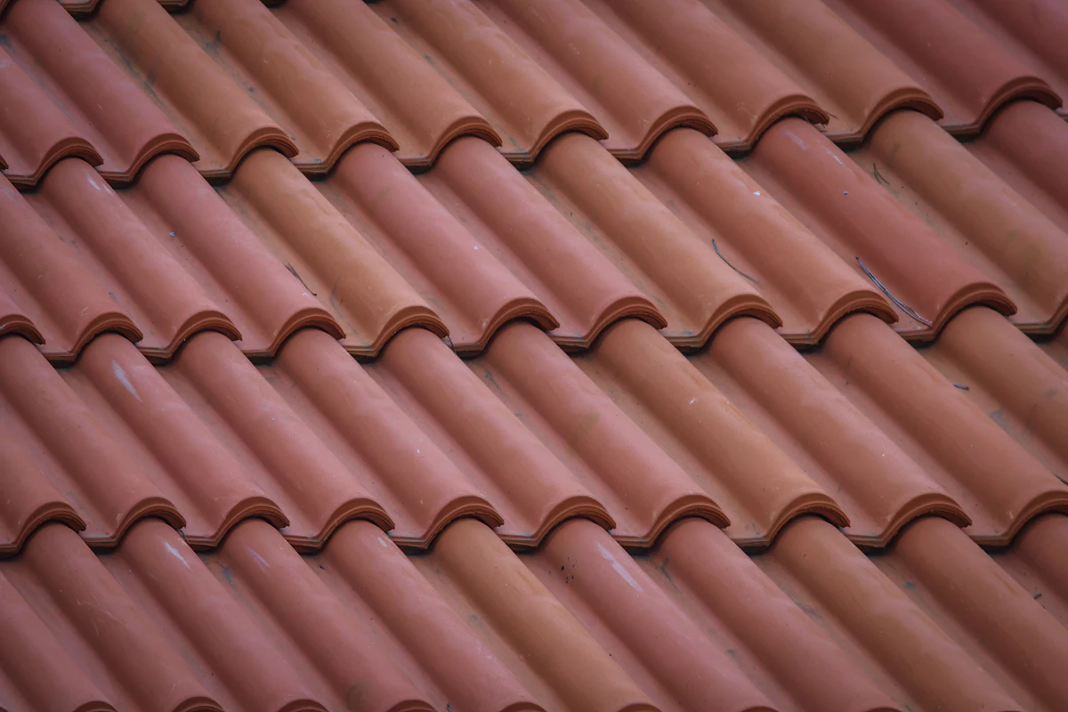 Close-up of roofing craftsmanship and finished detail
