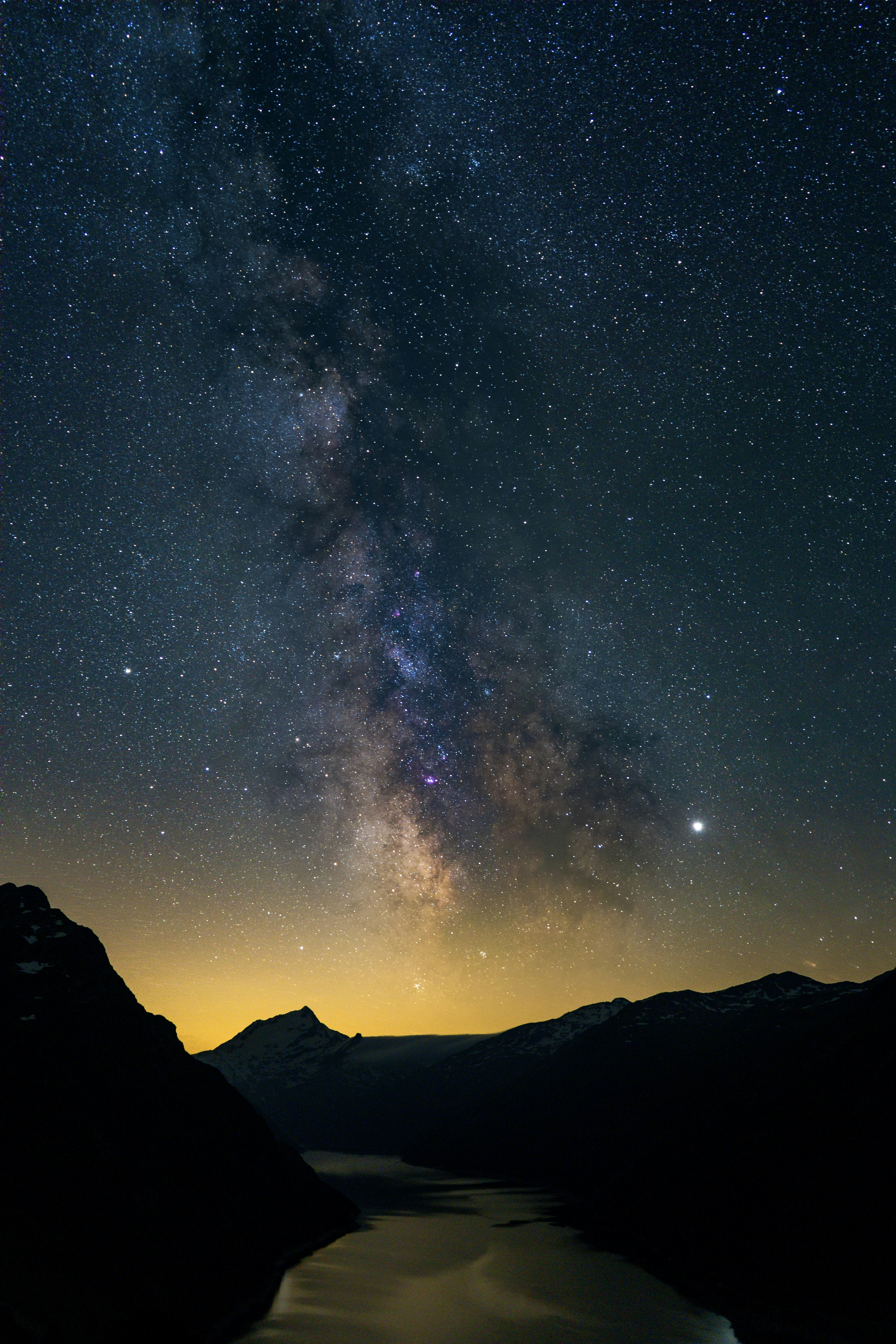The Milky Way above the Lago di Lei.