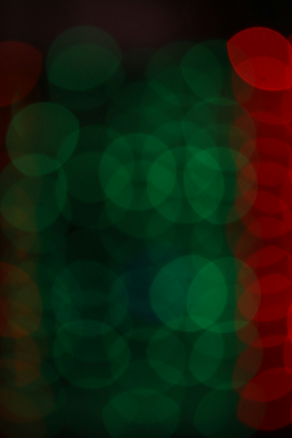 red and green bokeh lights