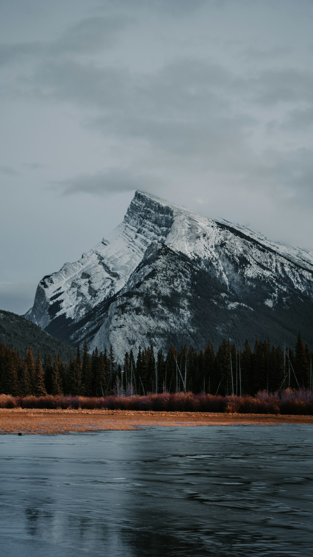 snow covered mountain during daytime