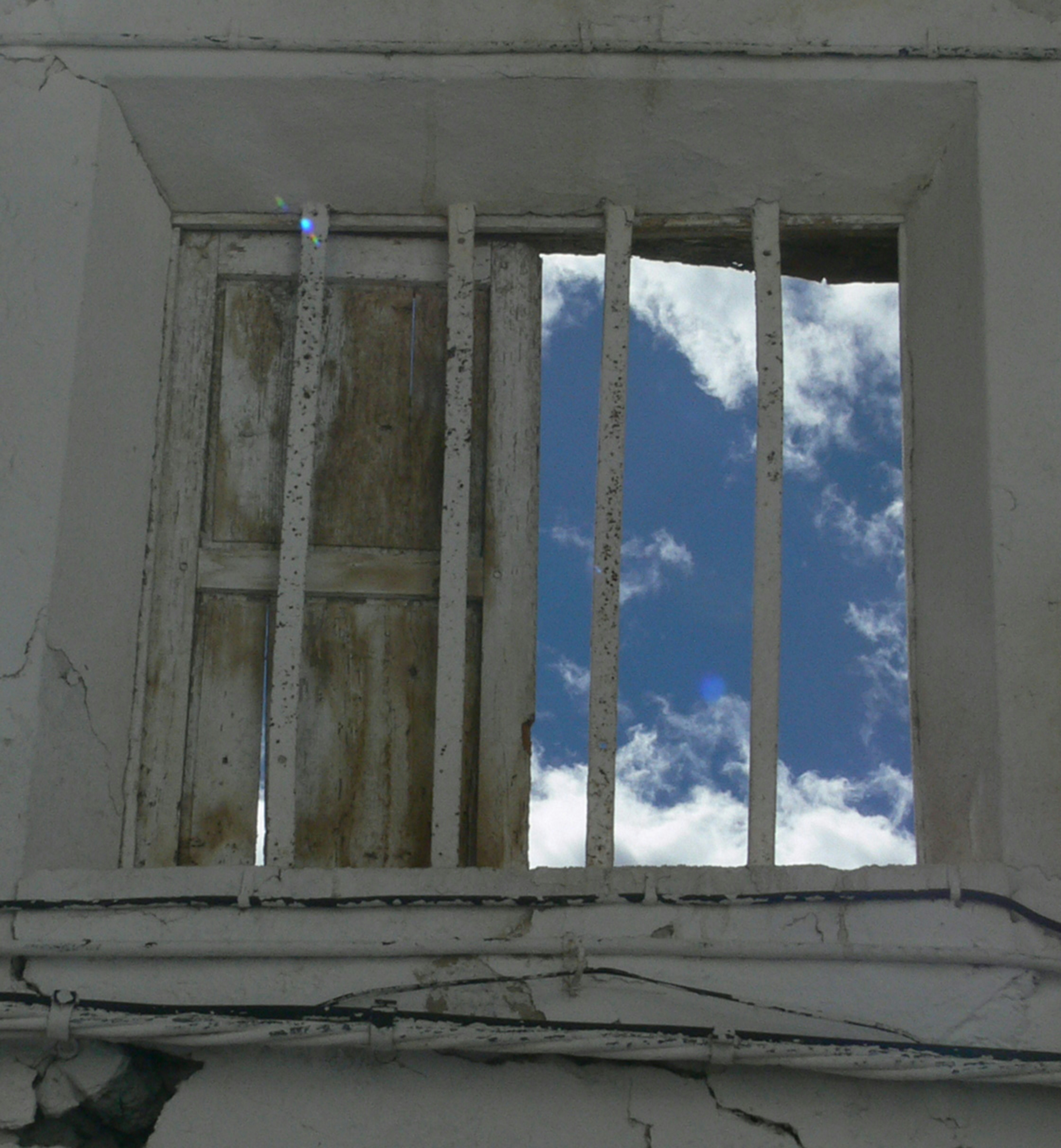 white wooden framed glass window