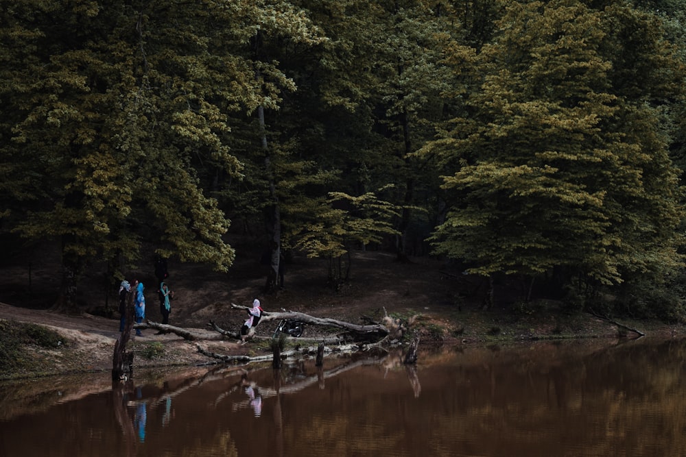 persone che camminano sul fiume durante il giorno