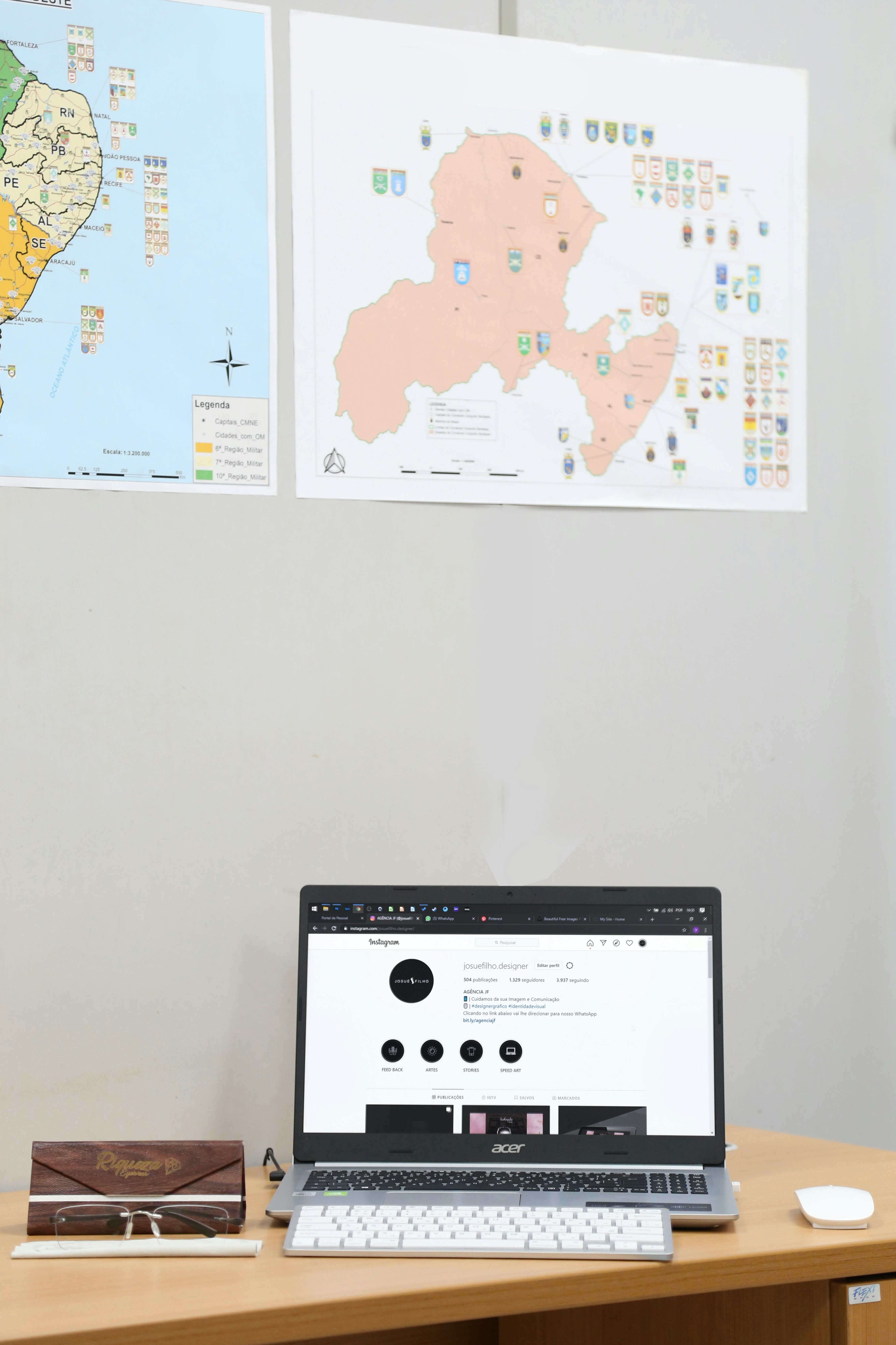 black and white card on white table