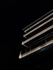 white and black light fixture
