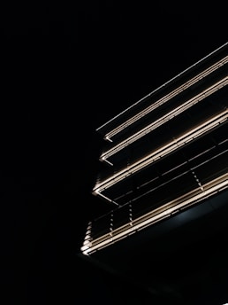 white and black light fixture
