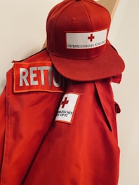 red and white nike cap