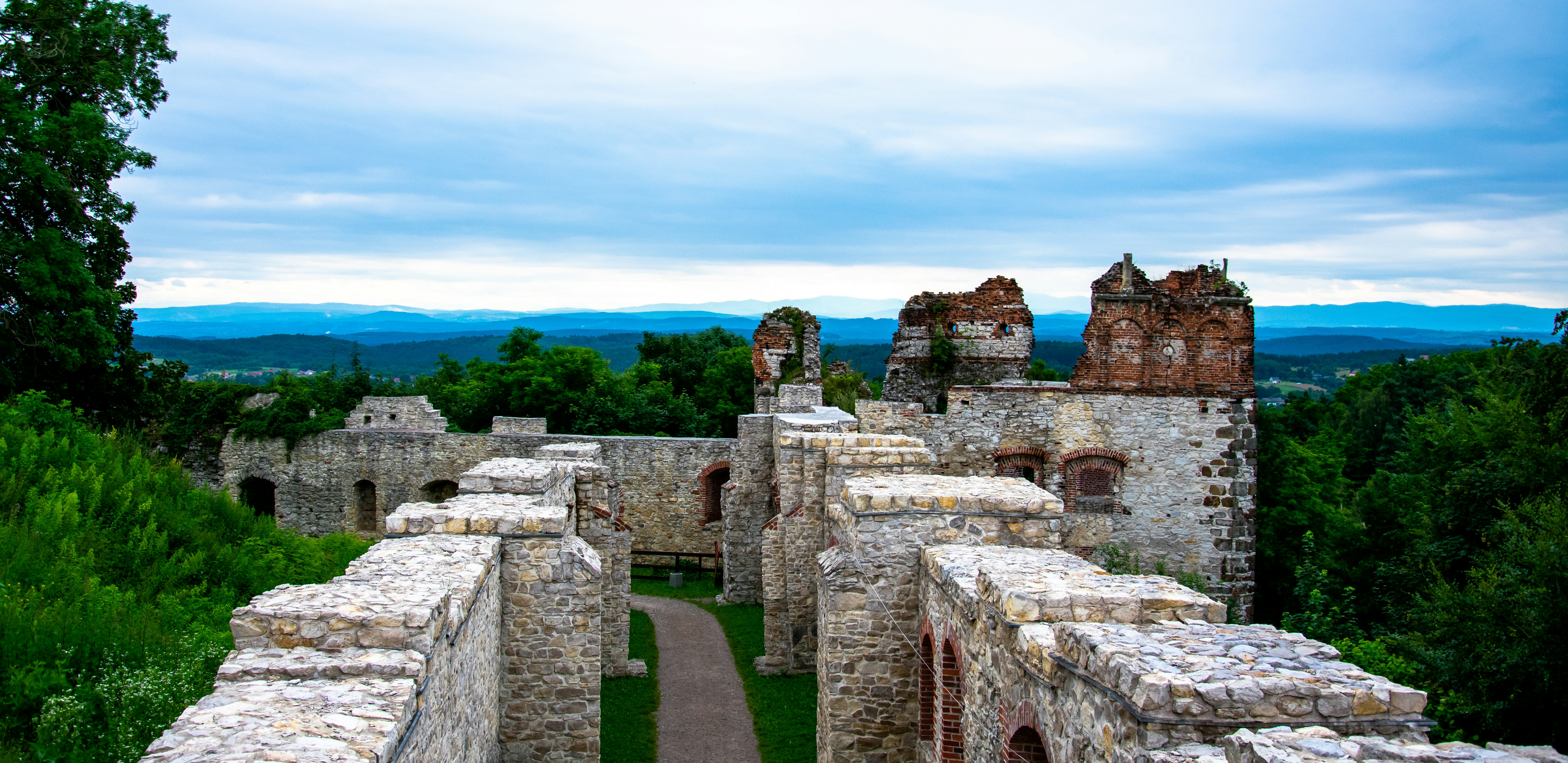 Ruins of the Tenczyn Castle in Poland
