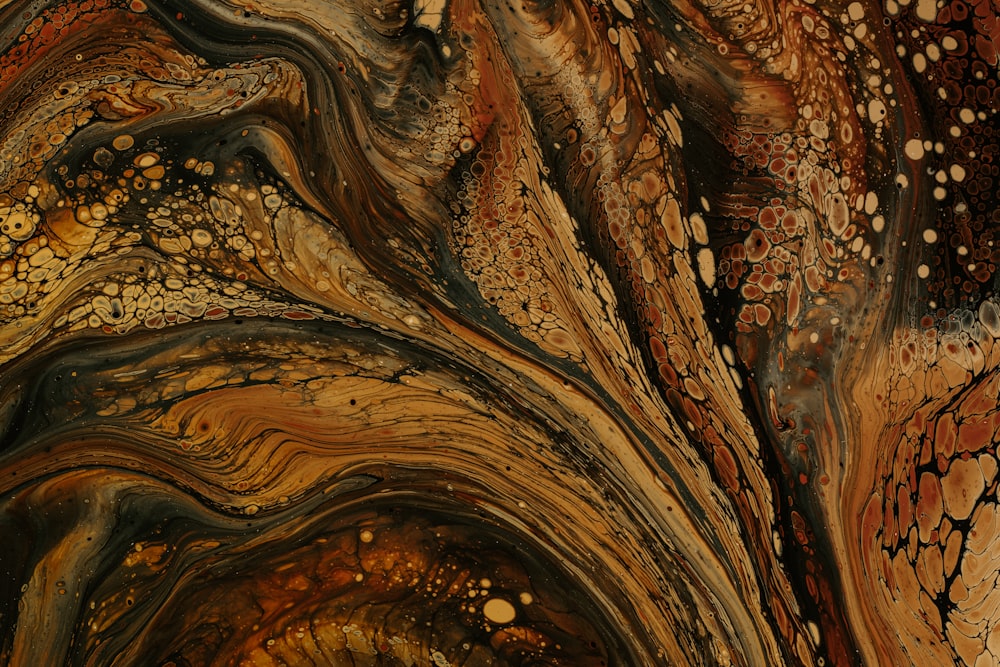 brown and black abstract painting