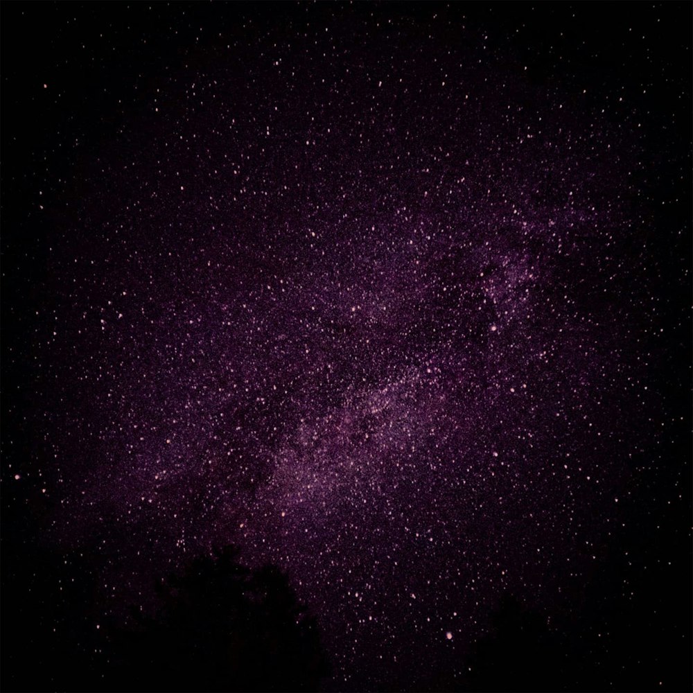 purple and black sky during night time