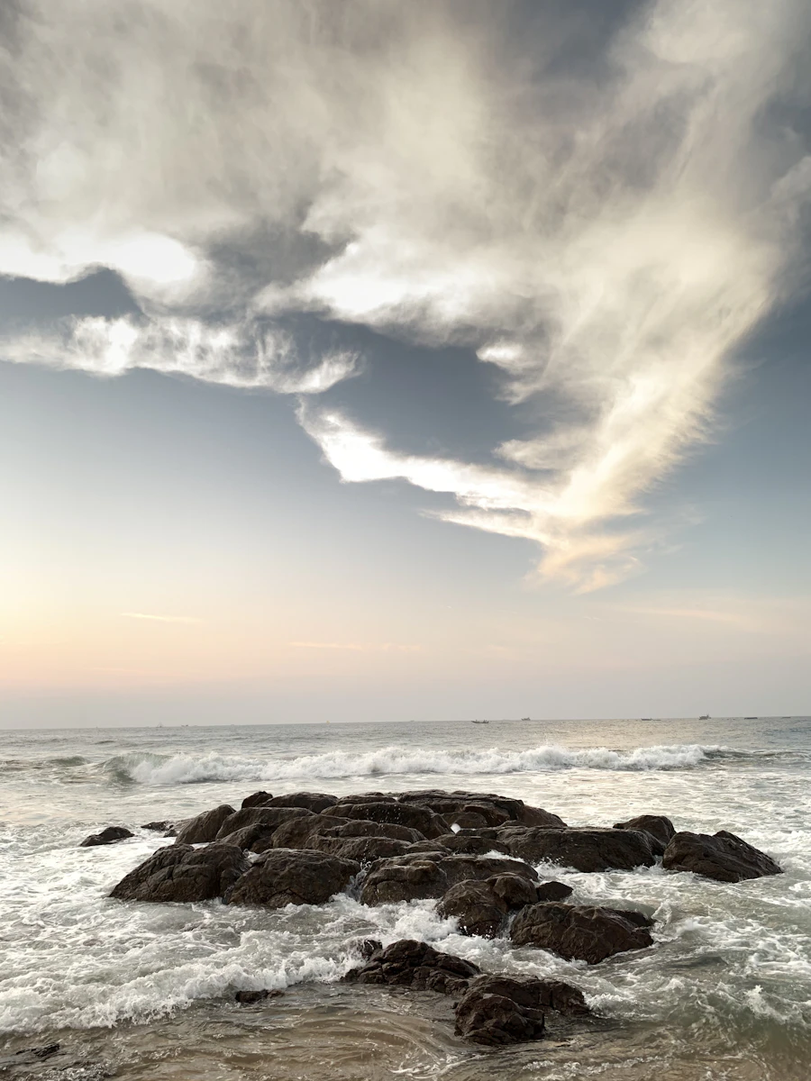 Rocky headland near Yarada Beach