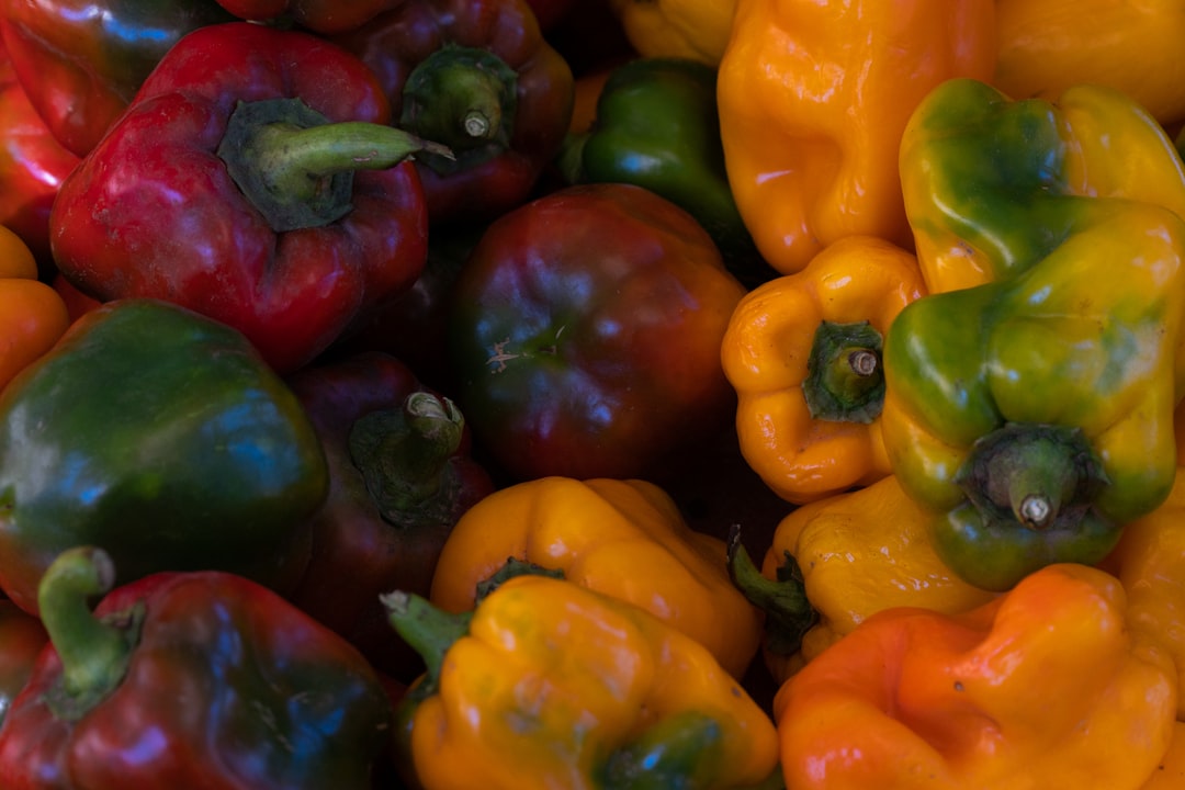 red yellow and orange bell peppers